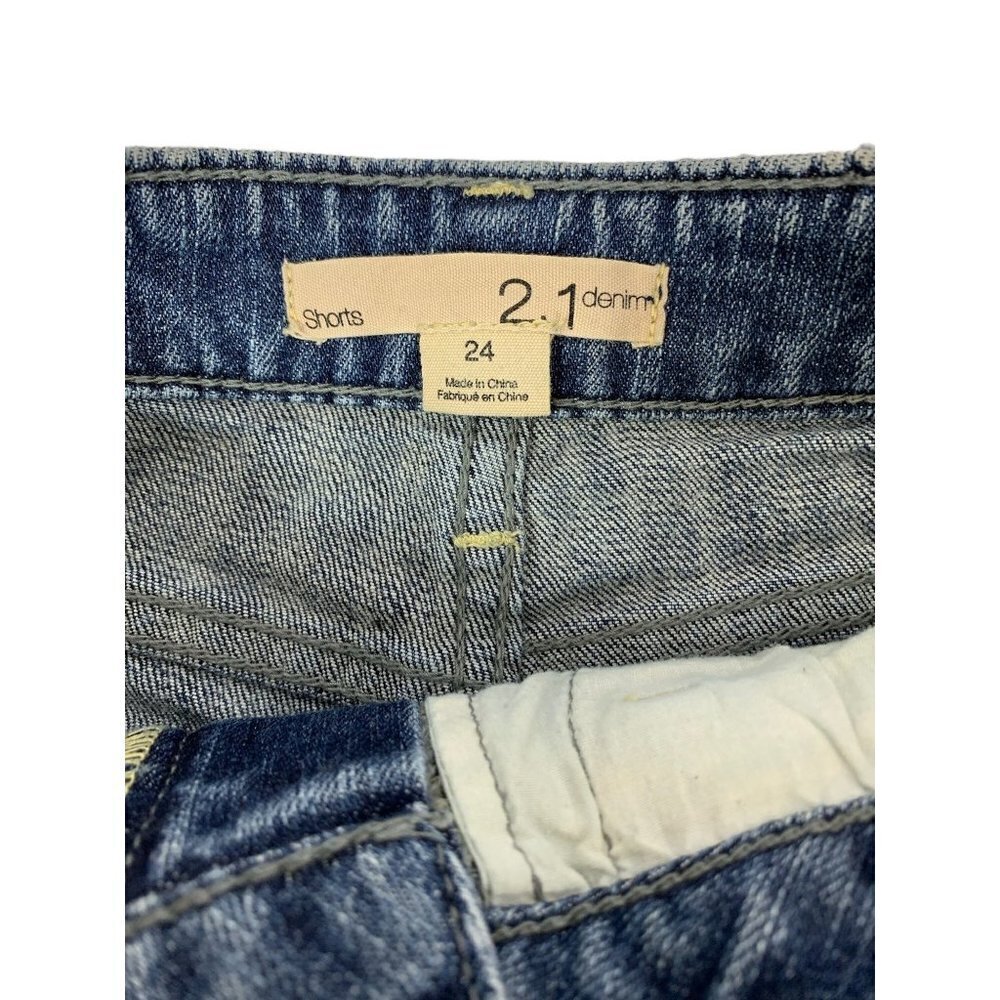2.1 Denim Women's Jean Shorty Shorts - Picture 3 of 5